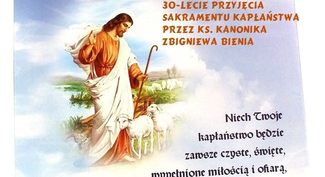 Podziękowanie za 30 lat kapłaństwa